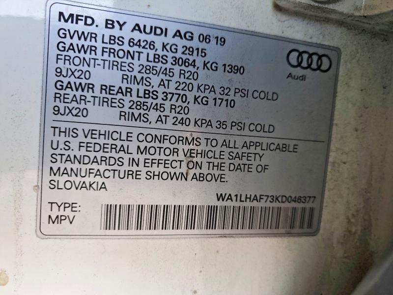 2019 Audi Q7 Premium Plus