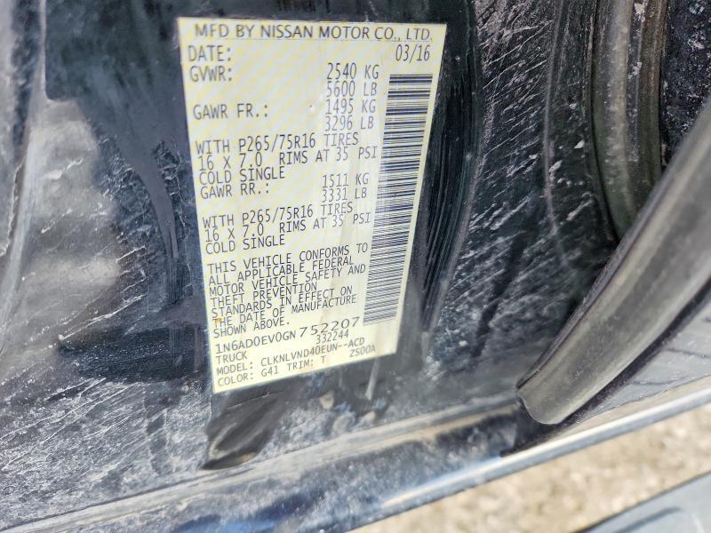 2016 Nissan Frontier s
