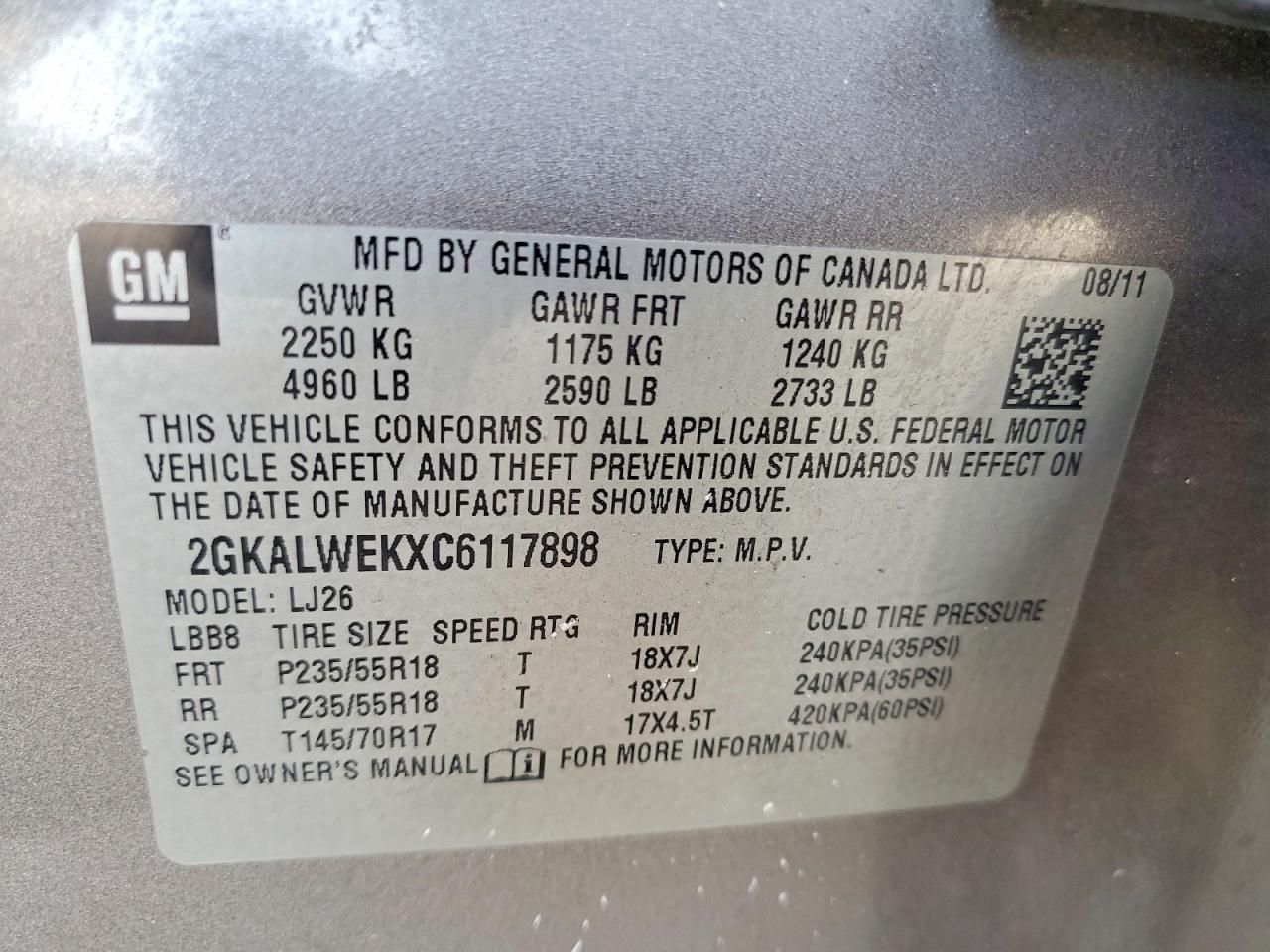 2012 GMC Terrain slt