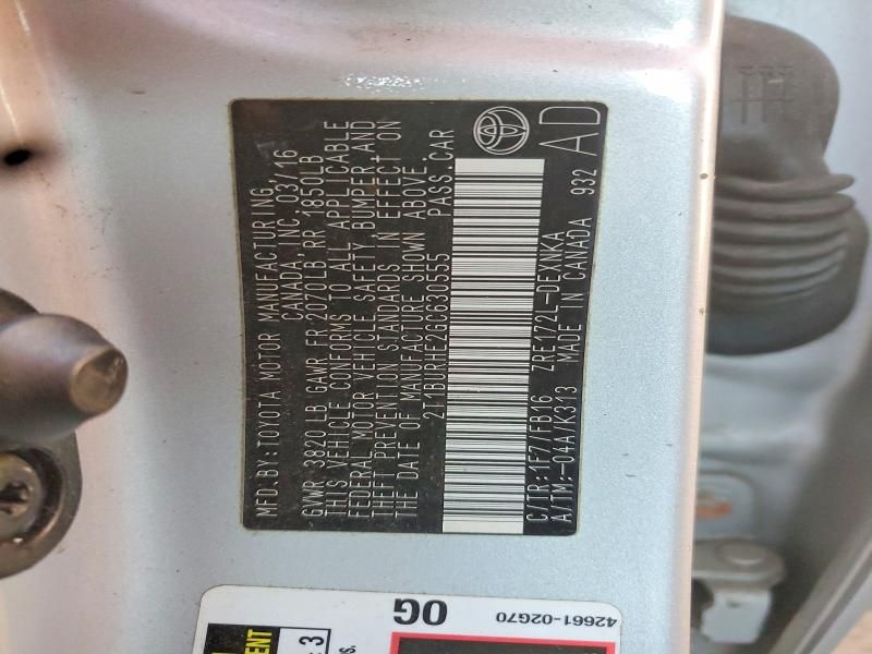 2016 Toyota Corolla l