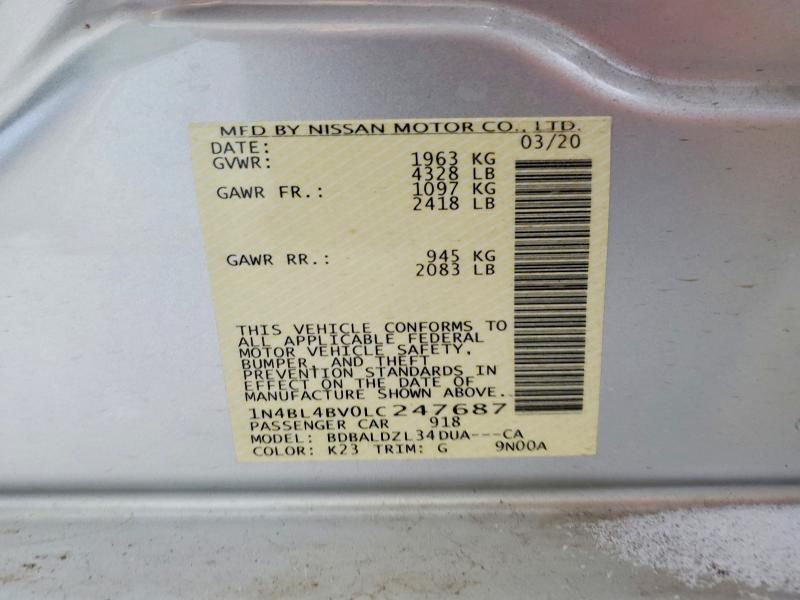 2020 Nissan Altima s