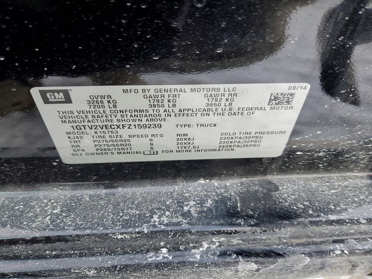 2015 GMC Sierra K1500 slt