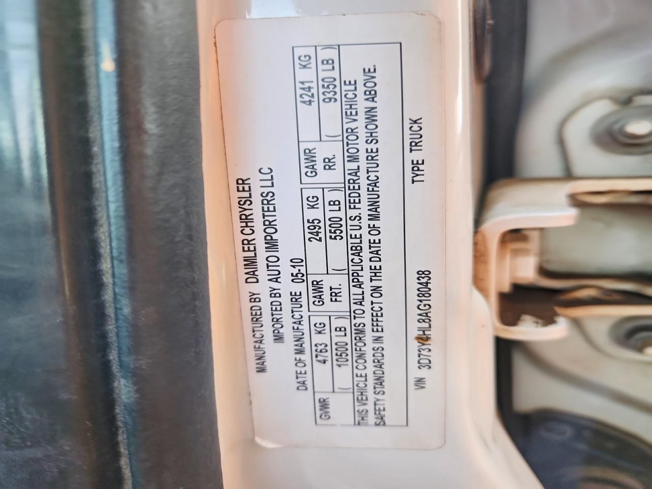 2010 Dodge RAM 3500 Flatbed Truck