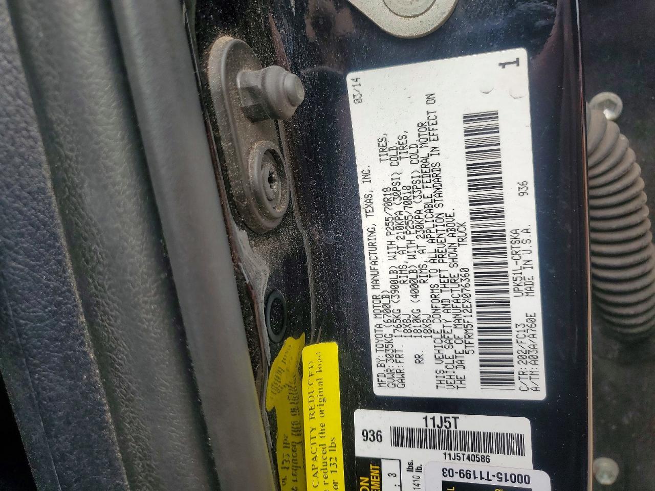 2014 Toyota Tundra Double Cab SR