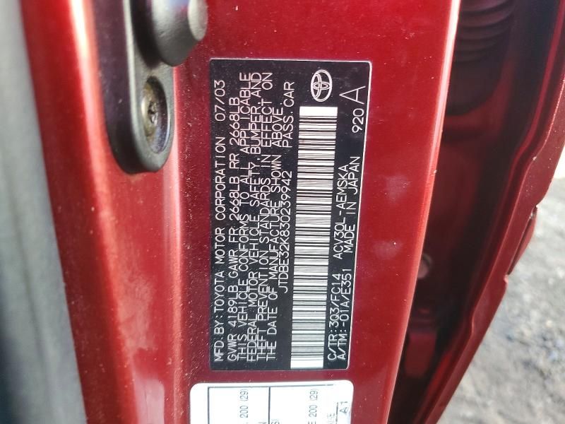 2003 Toyota Camry le