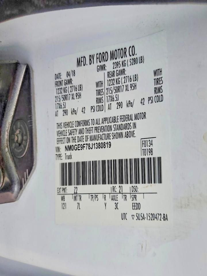 2018 Ford Transit Connect xlt