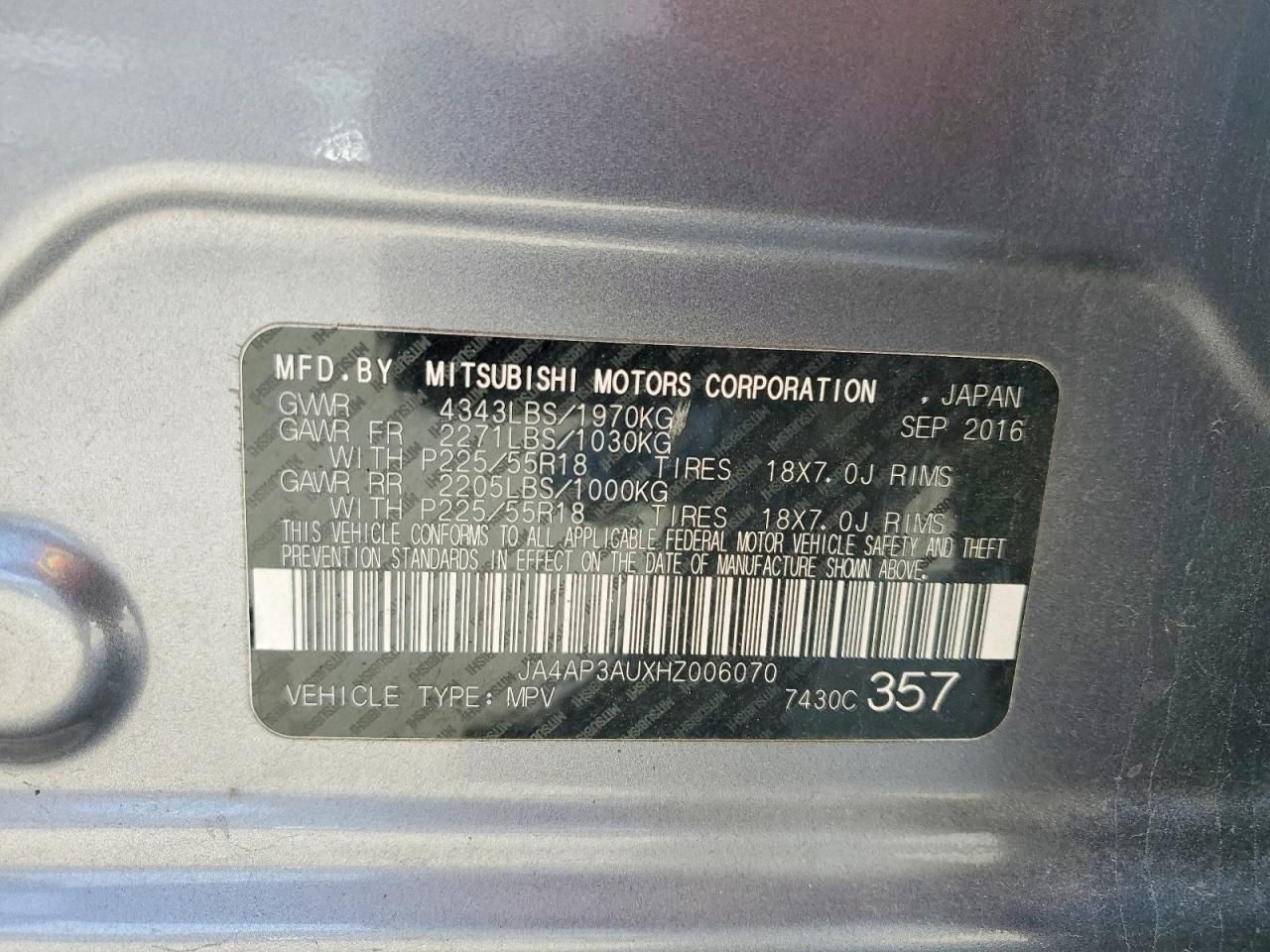 2017 Mitsubishi Outlander Sport es