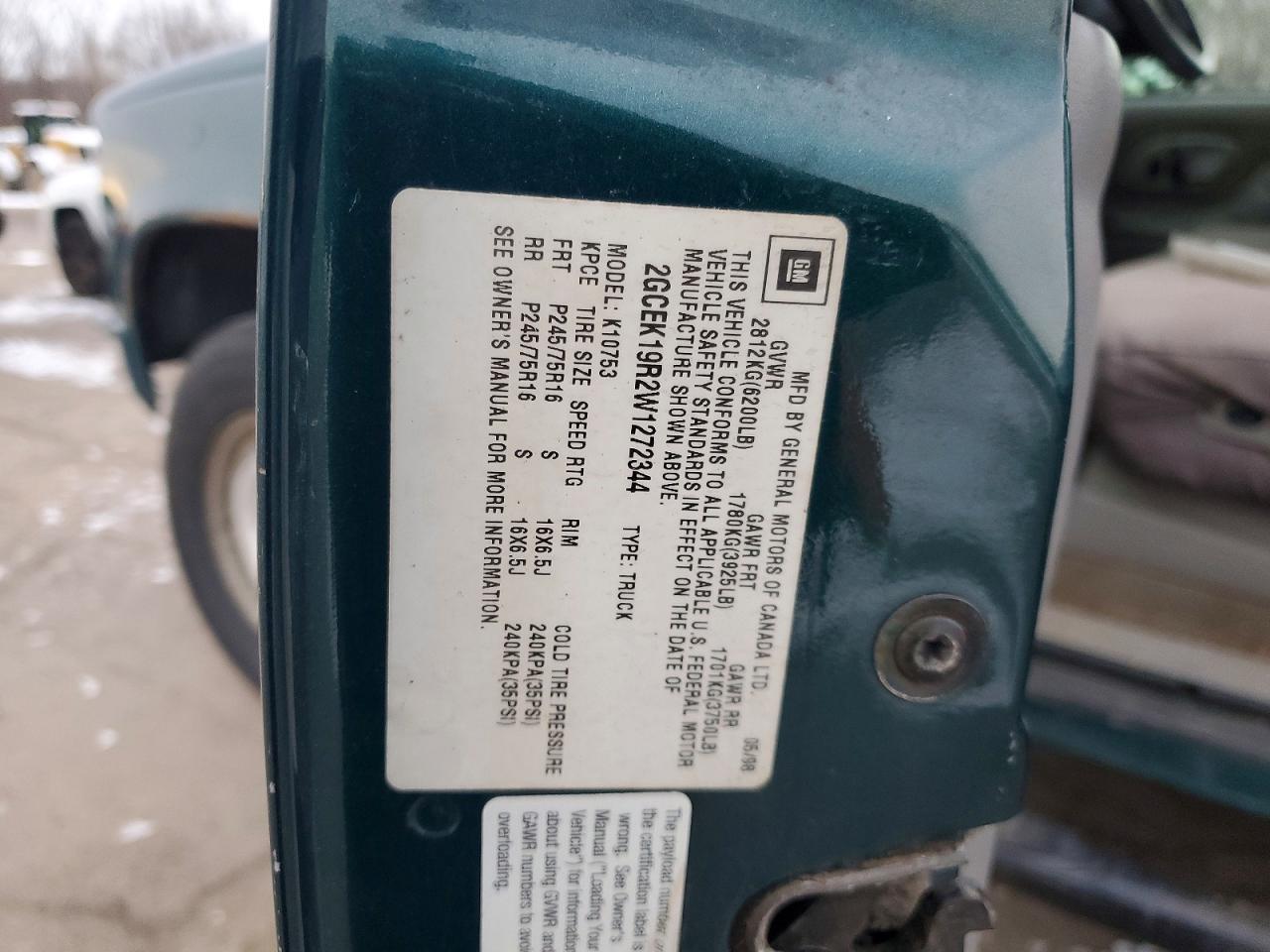 1998 Chevrolet GMT-400 K1500
