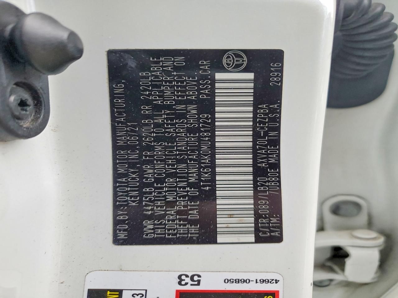 2021 Toyota Camry xse