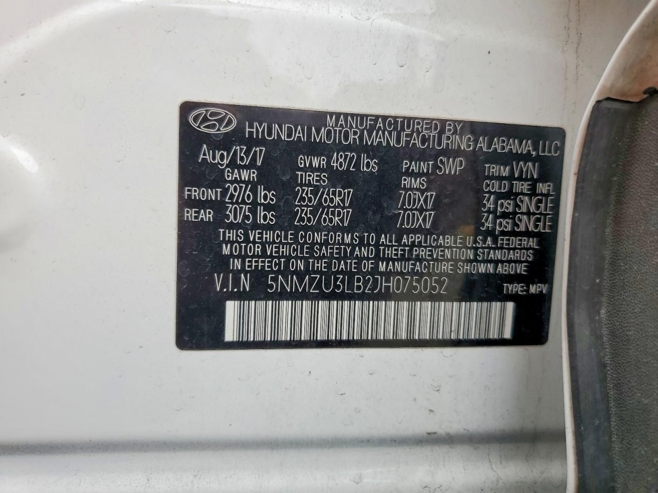 2018 Hyundai Santa fe Sport