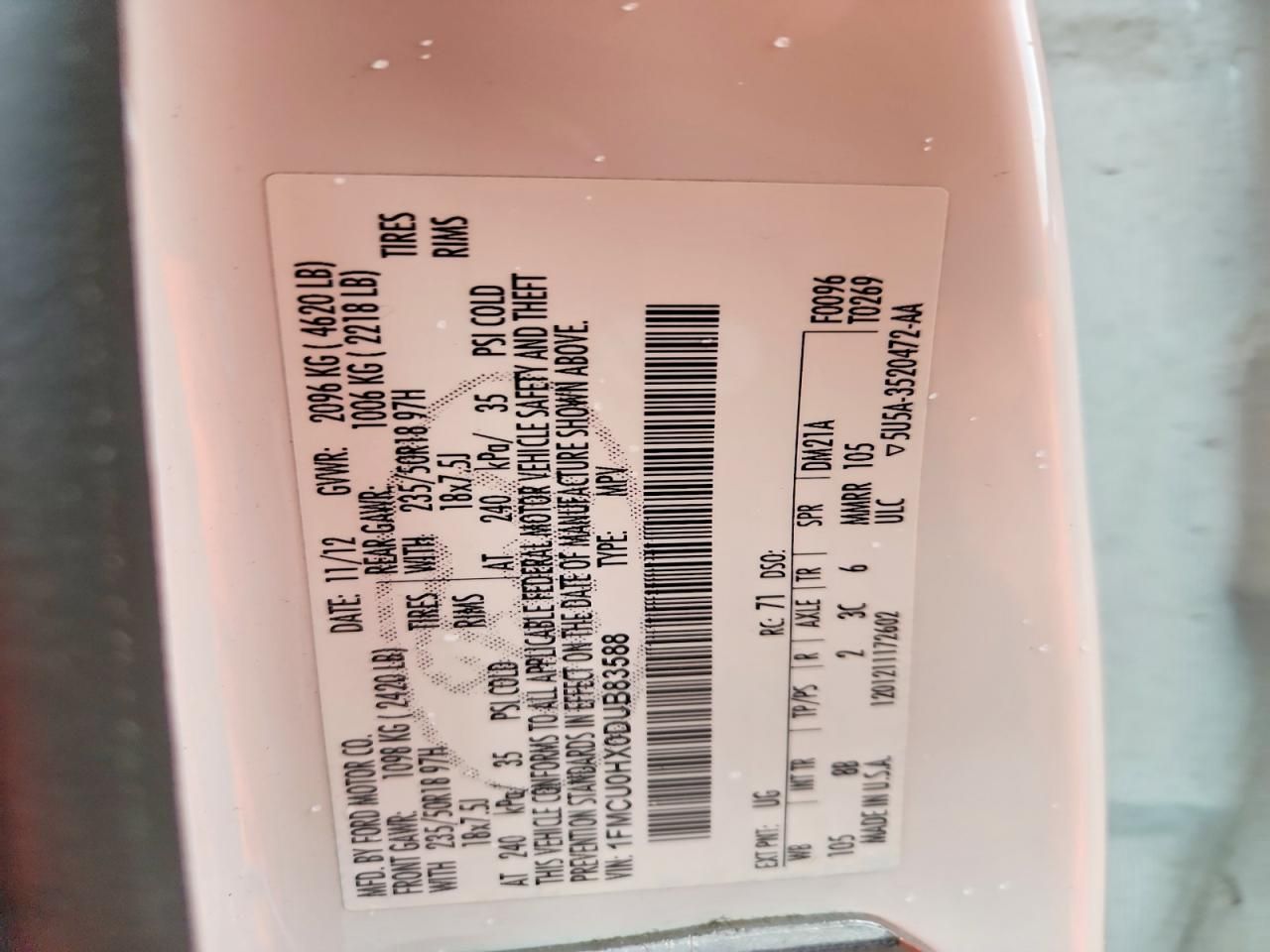 2013 Ford Escape sel