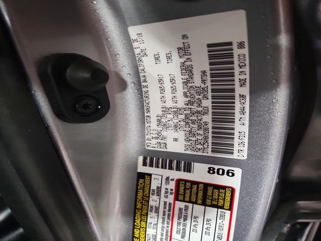 2019 Toyota Tacoma TRD Sport