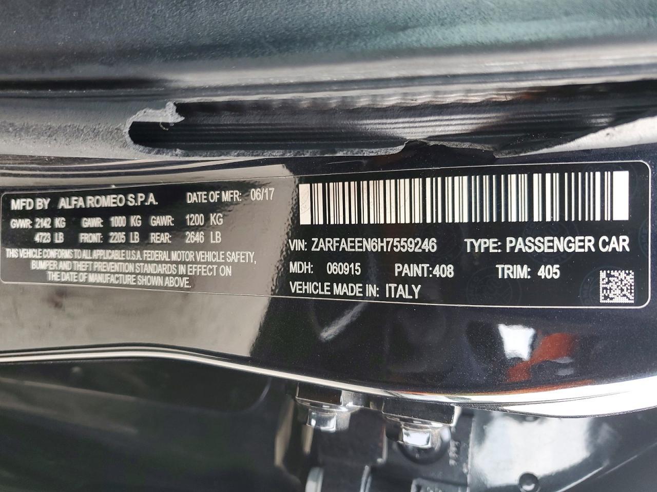 2017 Alfa Romeo Giulia ti Q4