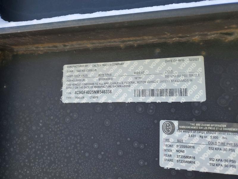 2022 Caltex CT40FB Flatbed Trailer