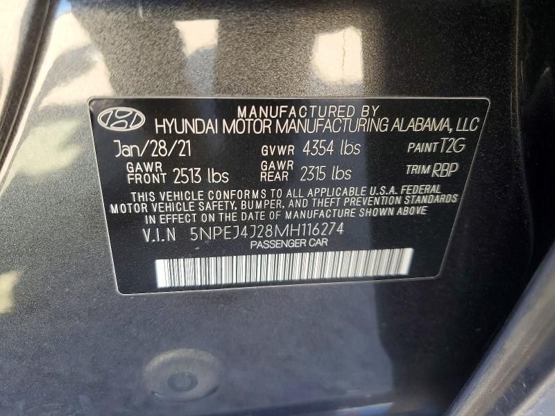 2021 Hyundai Sonata sel Plus