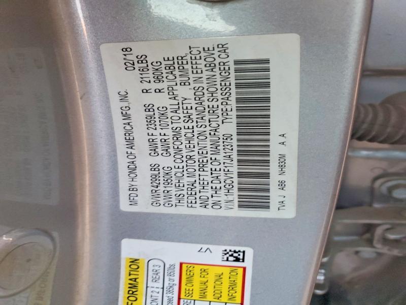 2018 Honda Accord lx