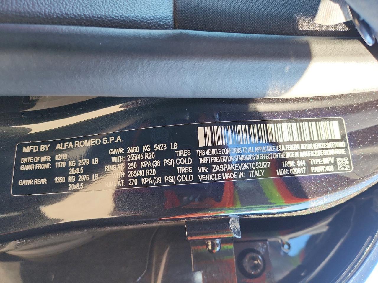 2019 Alfa Romeo Stelvio Quadrifoglio