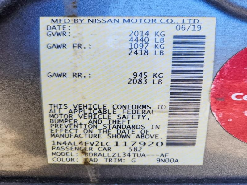 2020 Nissan Altima Platinum