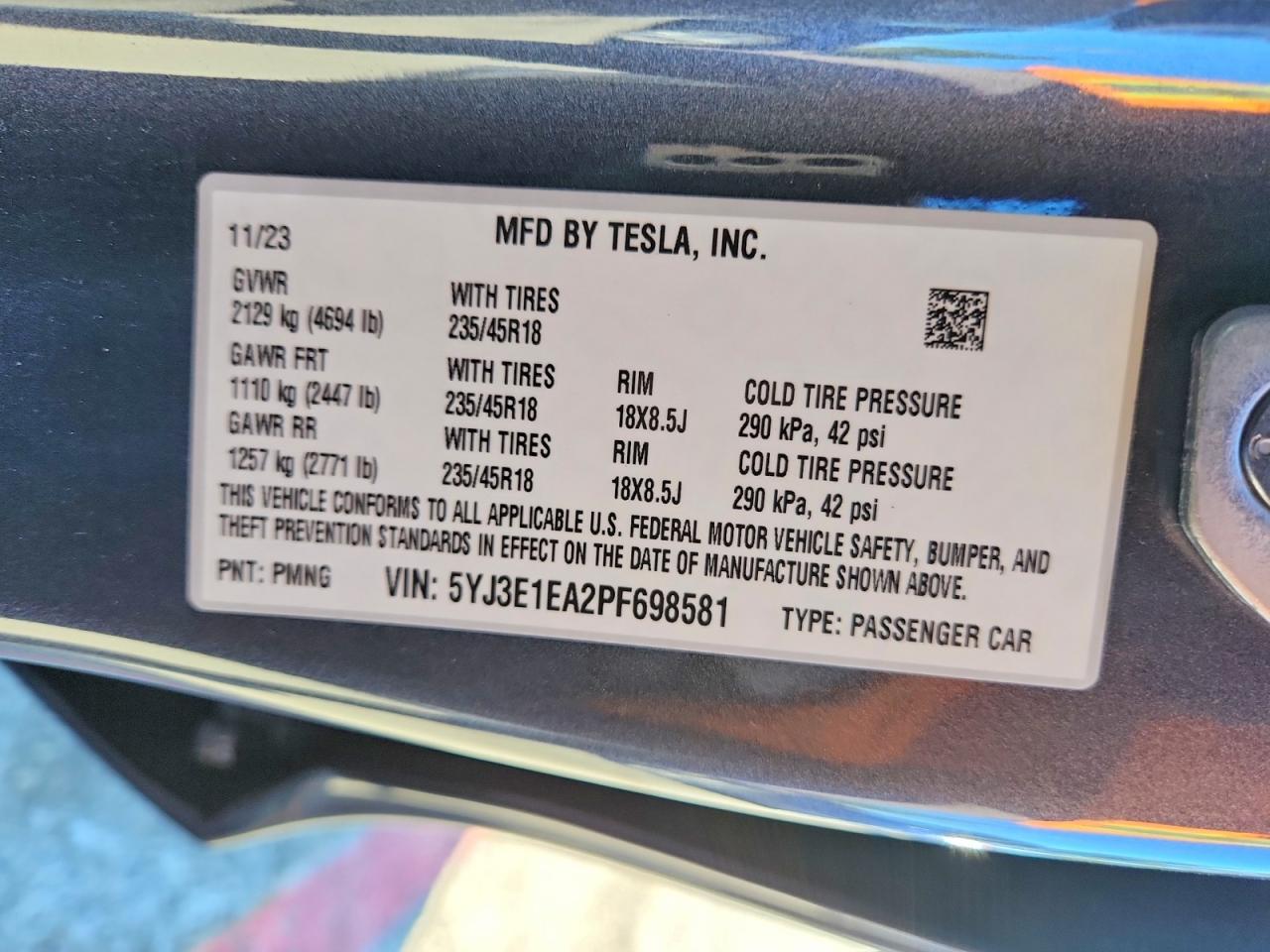 2023 Tesla Model 3