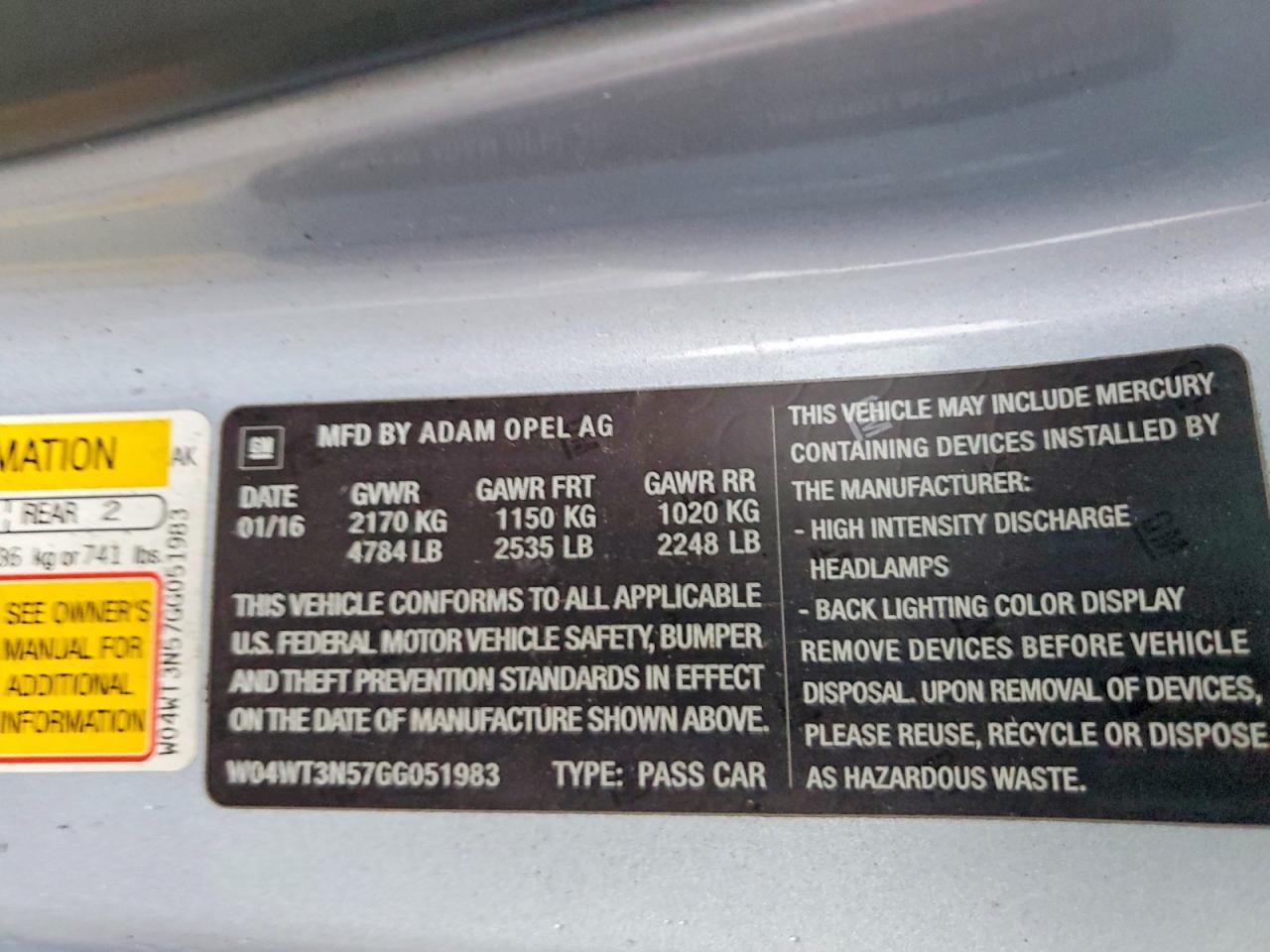 2016 Buick Cascada Premium