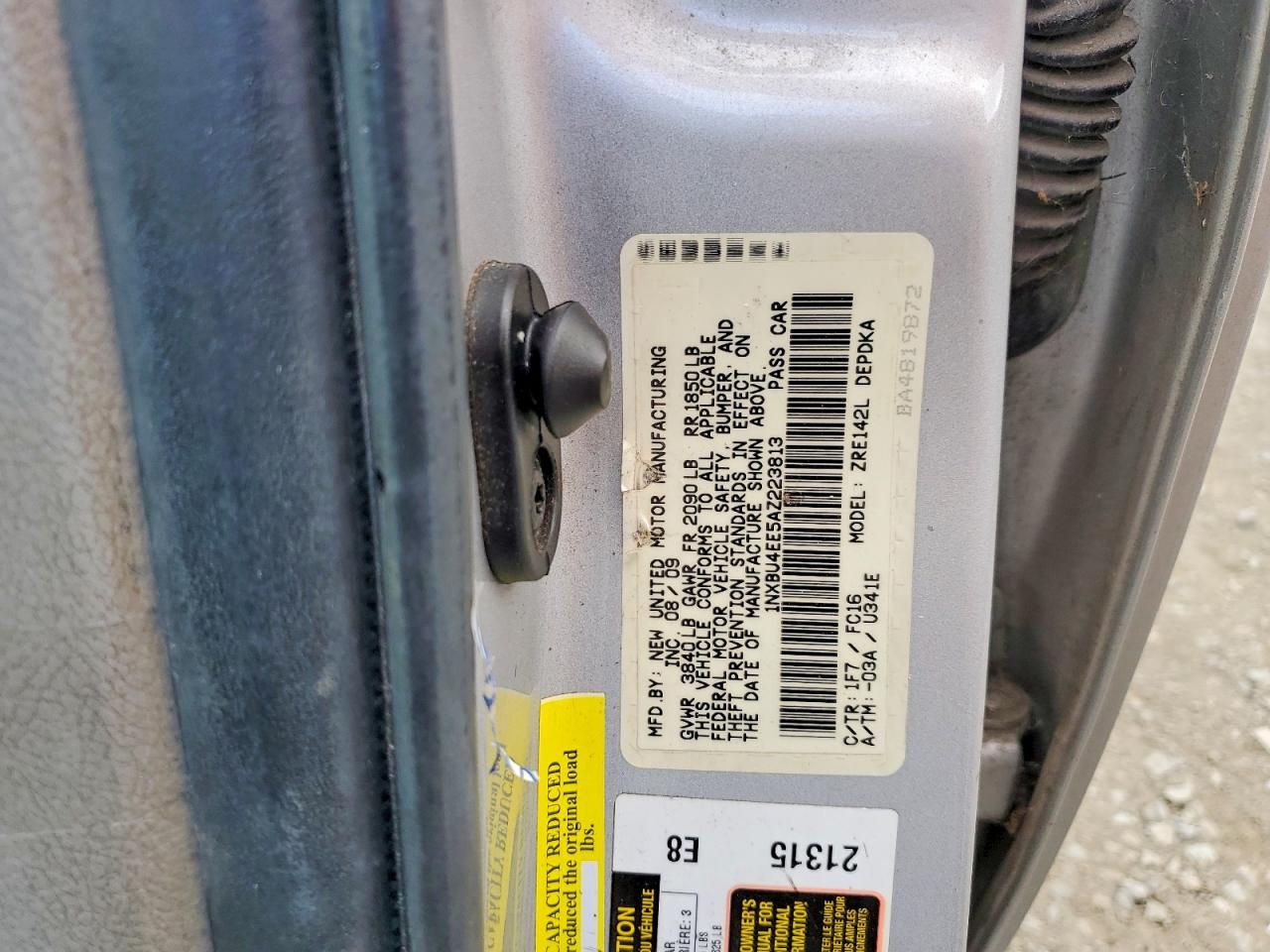 2010 Toyota Corolla Base