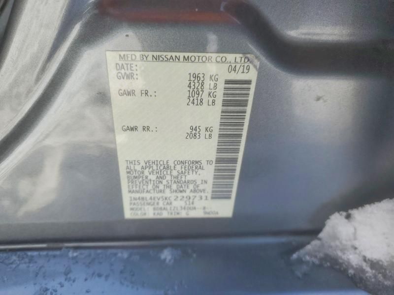 2019 Nissan Altima sl