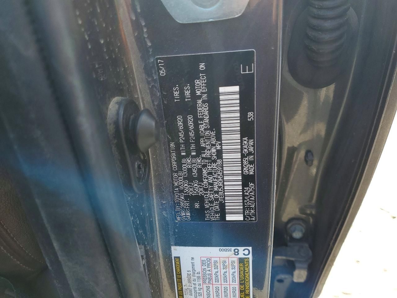 2017 Toyota 4runner Sr5/sr5 Premium