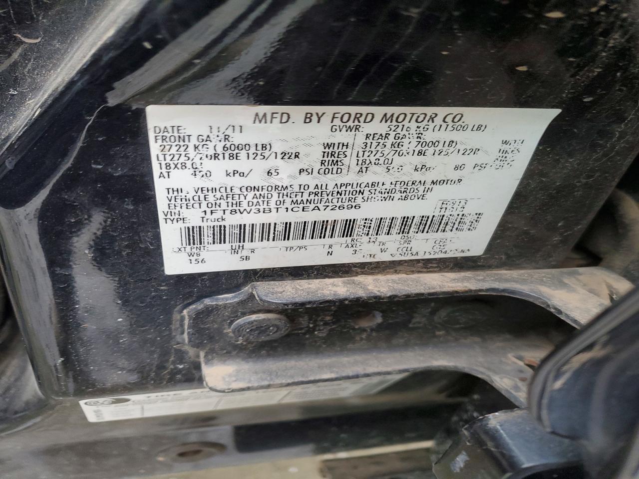 2012 Ford F350 Super Duty