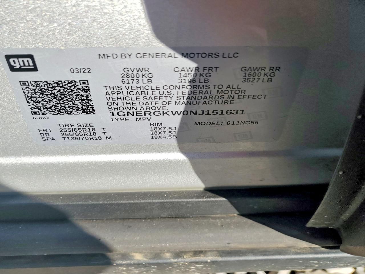 2022 Chevrolet Traverse lt