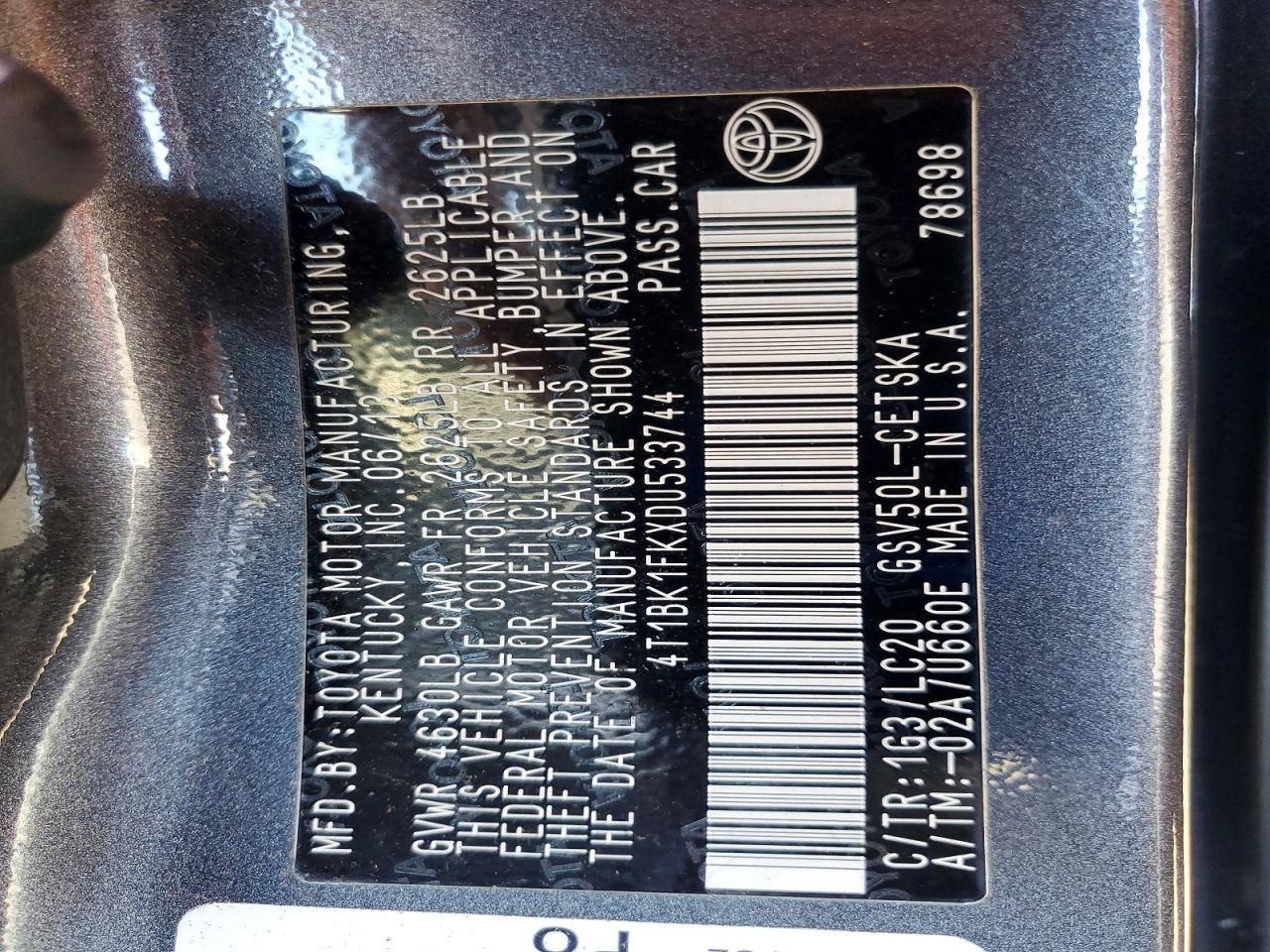 2013 Toyota Camry se