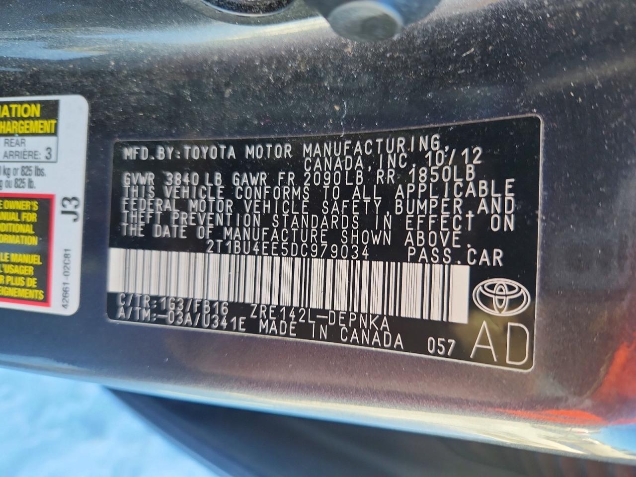 2013 Toyota Corolla Base