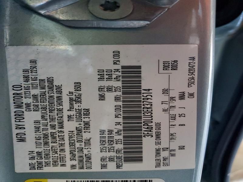 2014 Ford Fusion se Hybrid