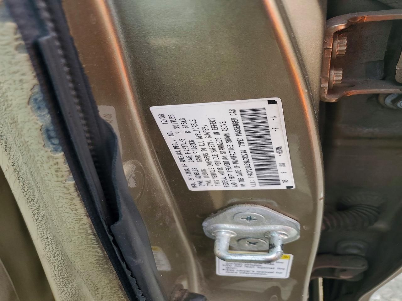 2009 Honda Accord lxp