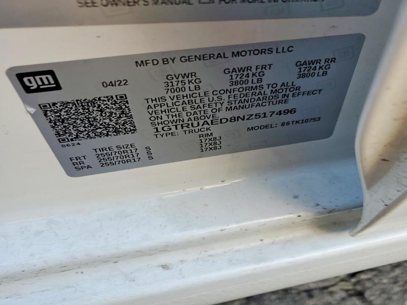 2022 GMC Sierra K1500