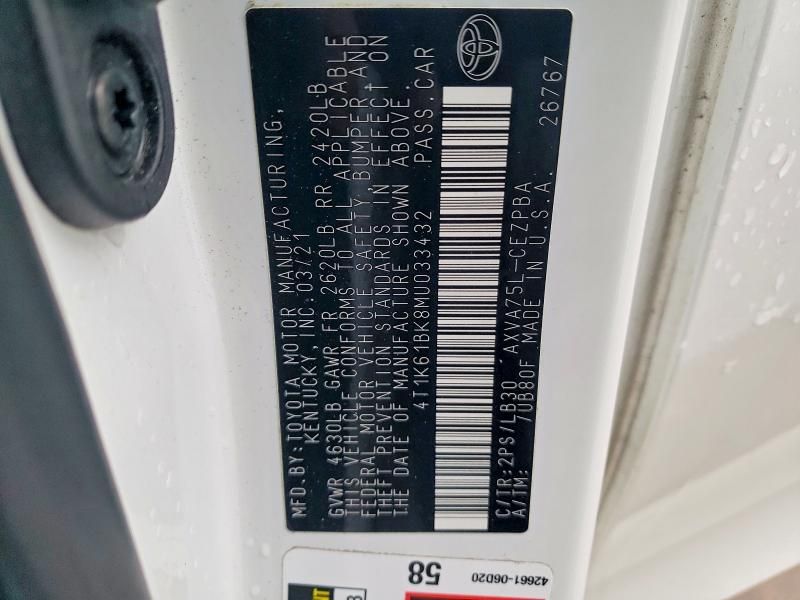 2021 Toyota Camry xse