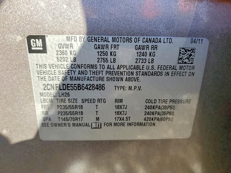 2011 Chevrolet Equinox lt