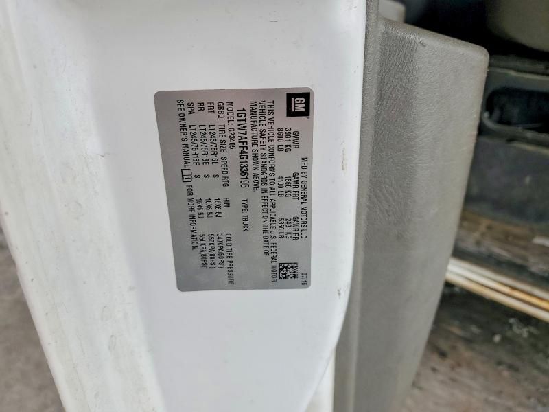 2016 GMC Savana G2500