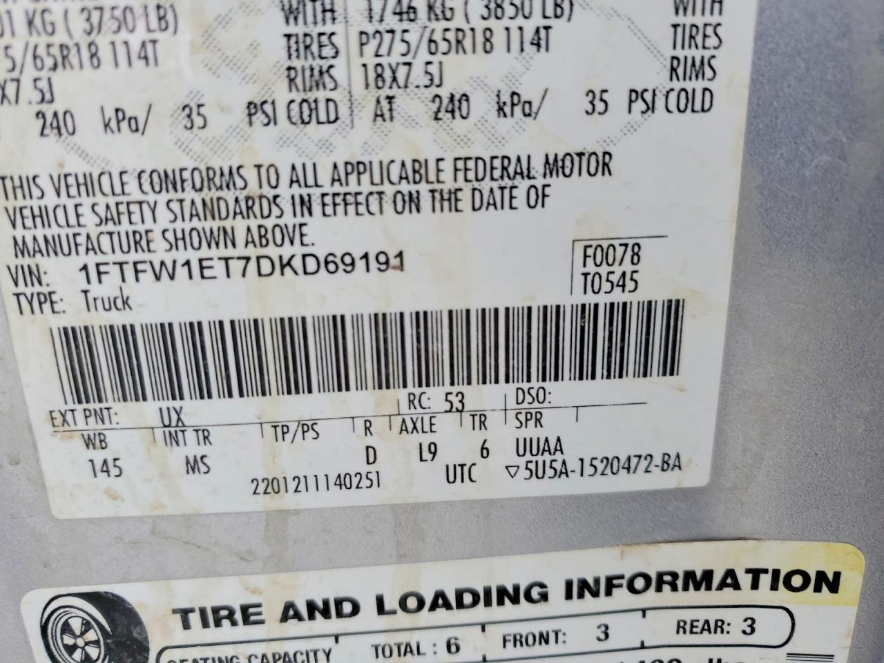2013 Ford F150 Supercrew