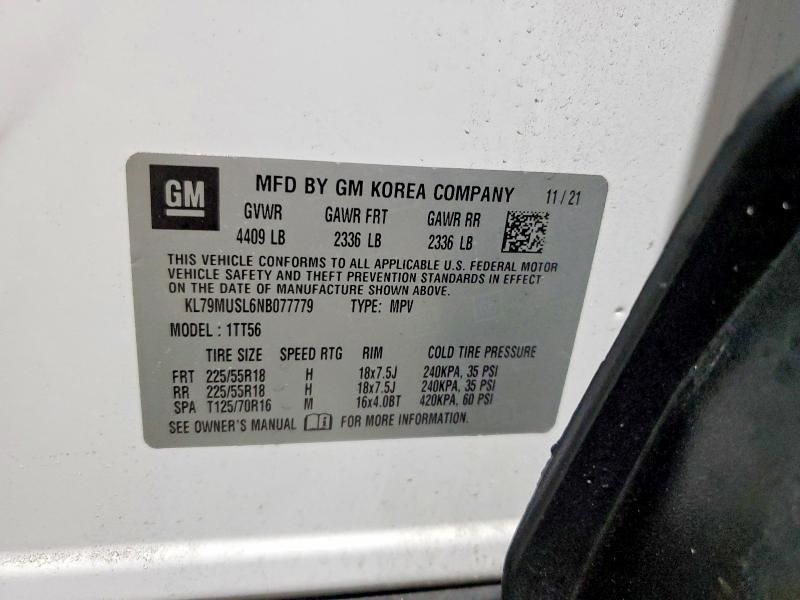 2022 Chevrolet Trailblazer rs