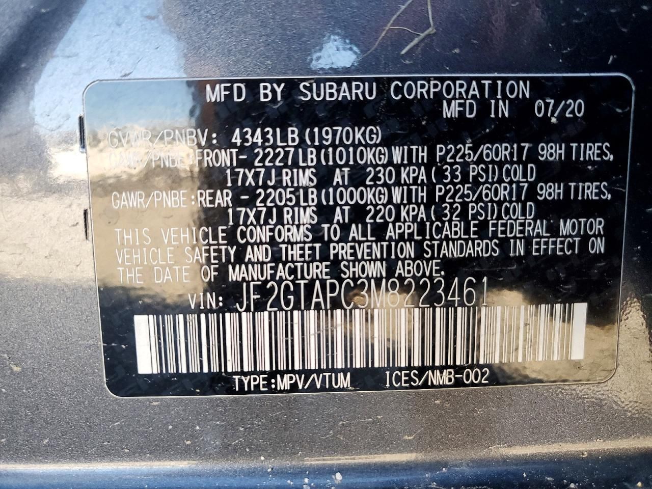 2021 Subaru Crosstrek Premium