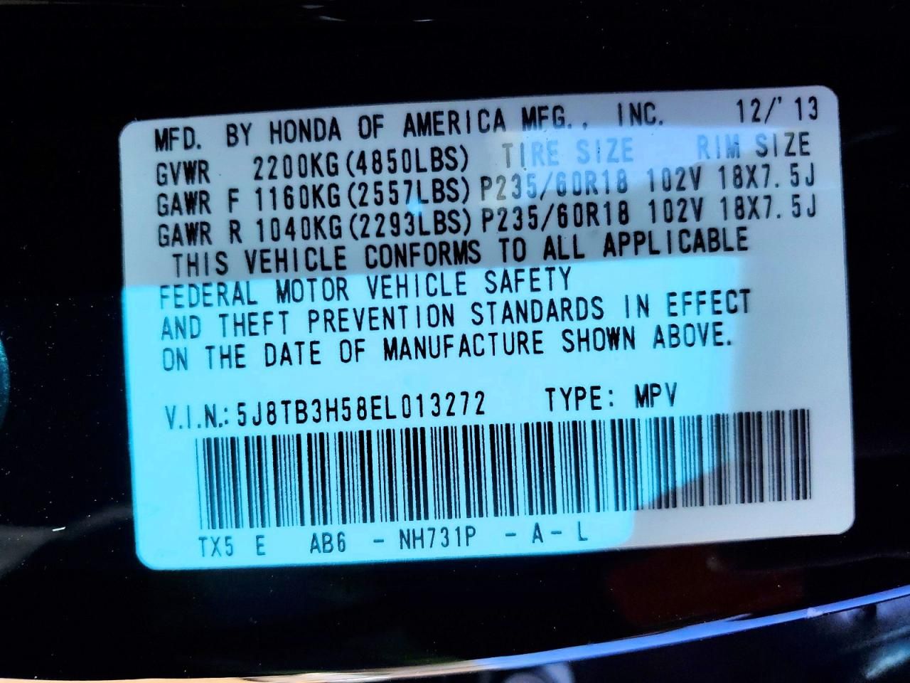 2014 Acura Rdx Technology