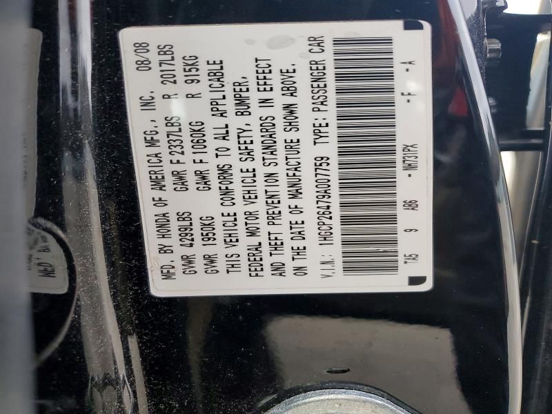 2009 Honda Accord lxp