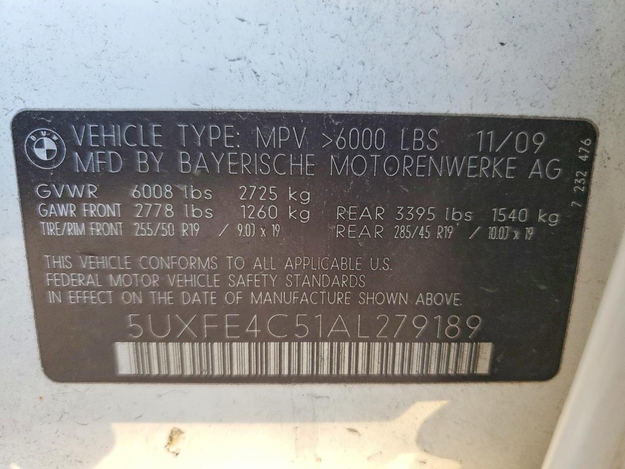 2010 BMW X5 Xdrive30i