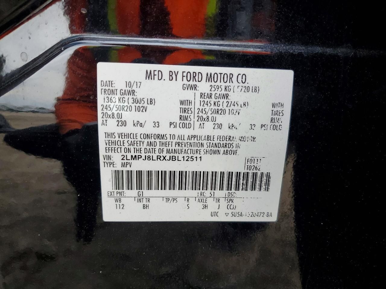 2018 Lincoln Mkx Reserve