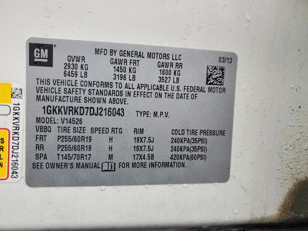2013 GMC Acadia Slt-1