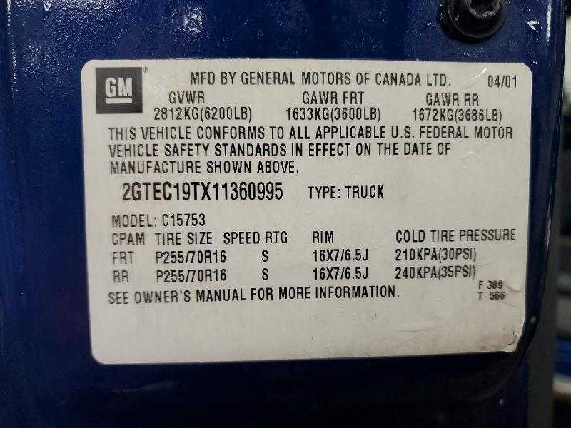 2001 GMC New Sierra C1500