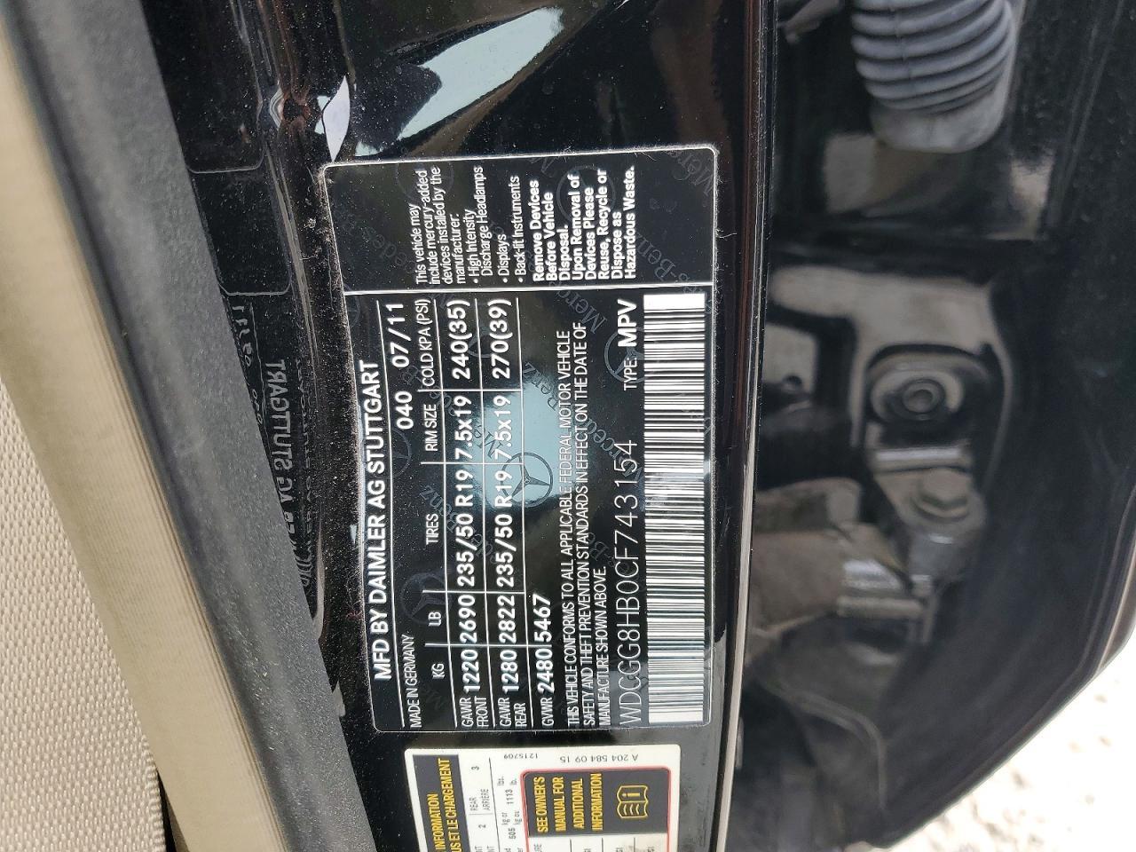 2012 Mercedes-Benz Glk 350 4matic