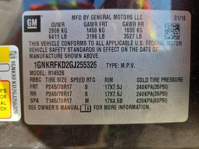 2016 Chevrolet Traverse ls