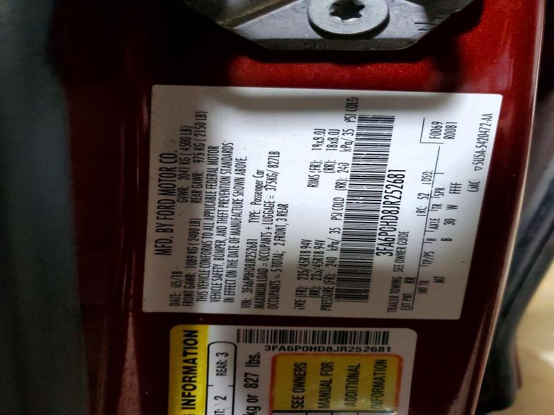 2018 Ford Fusion se