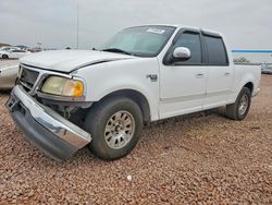 Salvage cars for sale from Copart Phoenix, AZ: 2002 Ford F150 Supercrew